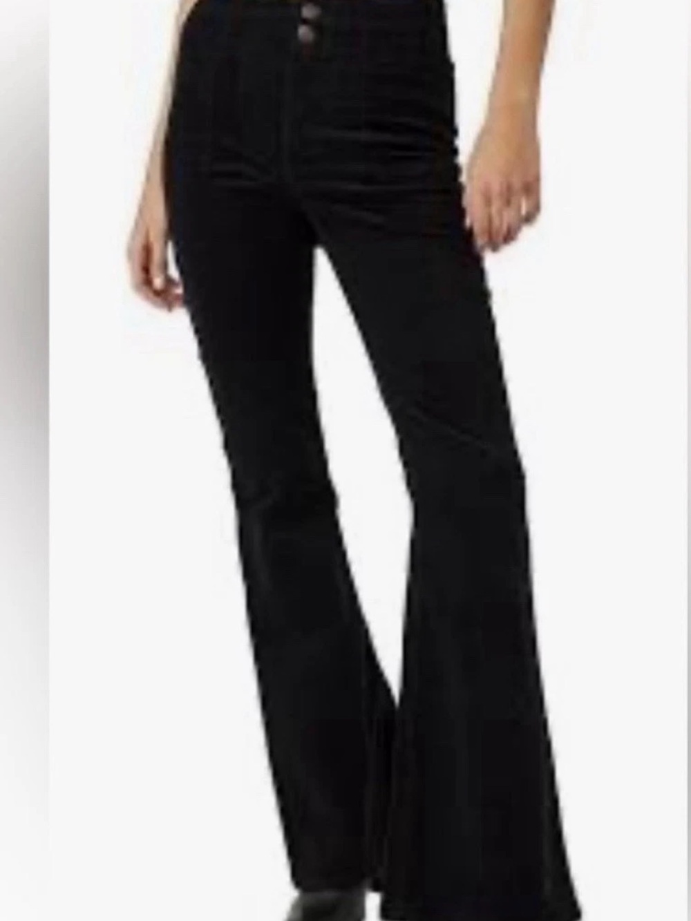 We The Free Black High-Rise Cords